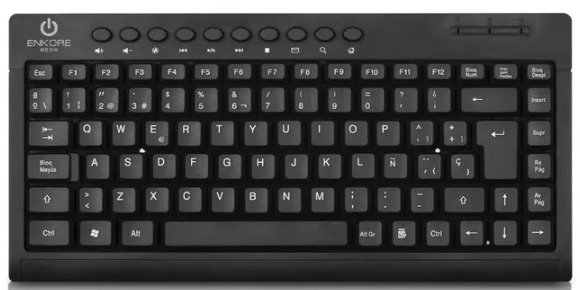 TECLADO MULTIMEDIA USB GEOX SLIM ENK303 ENKORE.