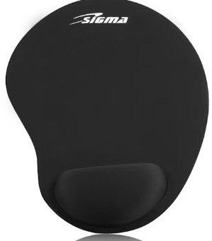 PAD MOUSE BLACK SIG X55 MUÑEQUERA SIGMA