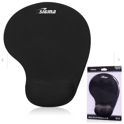 PAD MOUSE BLACK SIG X5 MUÑEQUERA SIGMA