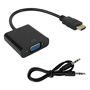 CABLE ADAPTADOR HDMI-VGA CON AUDIO STEREO 