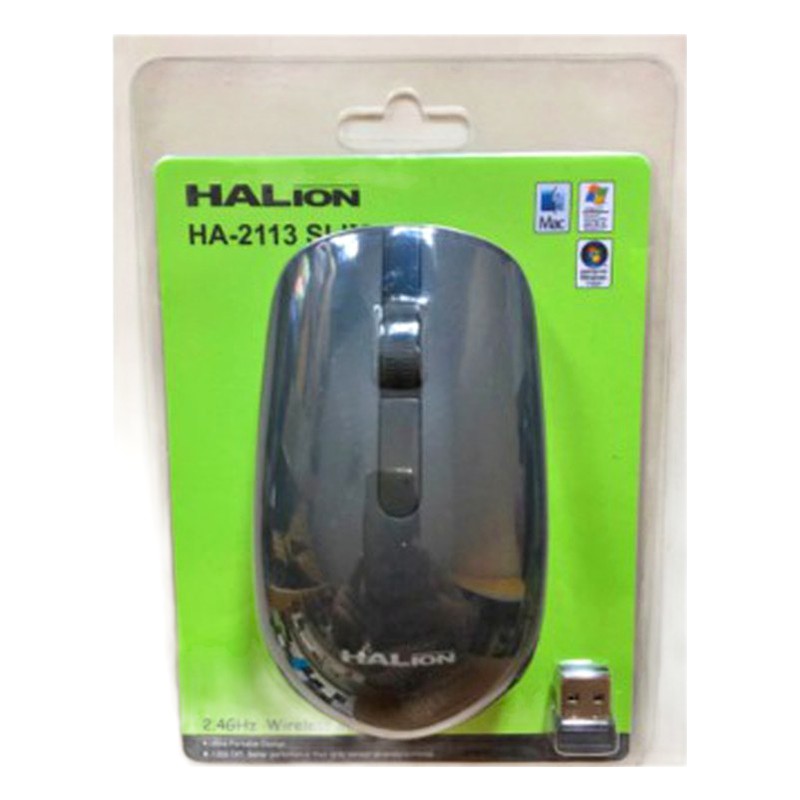 MOUSE WIFI SLIM  HA-2113 COLORES HALION GAR: 1 MES