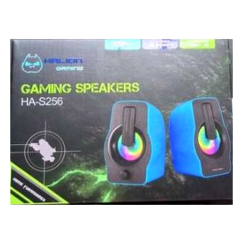 PARLANTE GAMER 2.0 USB HA-S256 LED HALION G