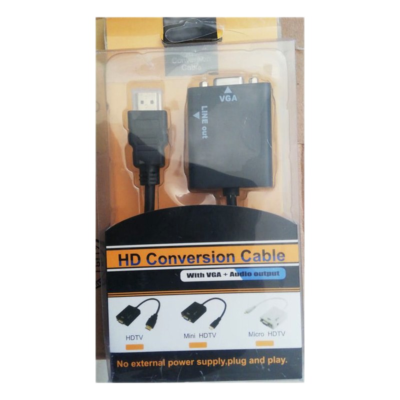 CONVERTIDOR HDMI A VGA +AUDIO (HDMI)