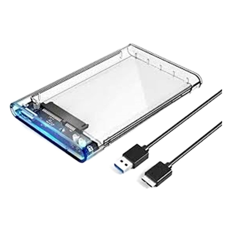 ENCLOSURE USB 3.0 TRANSPARENTE PARA DISCO SATA 2.5