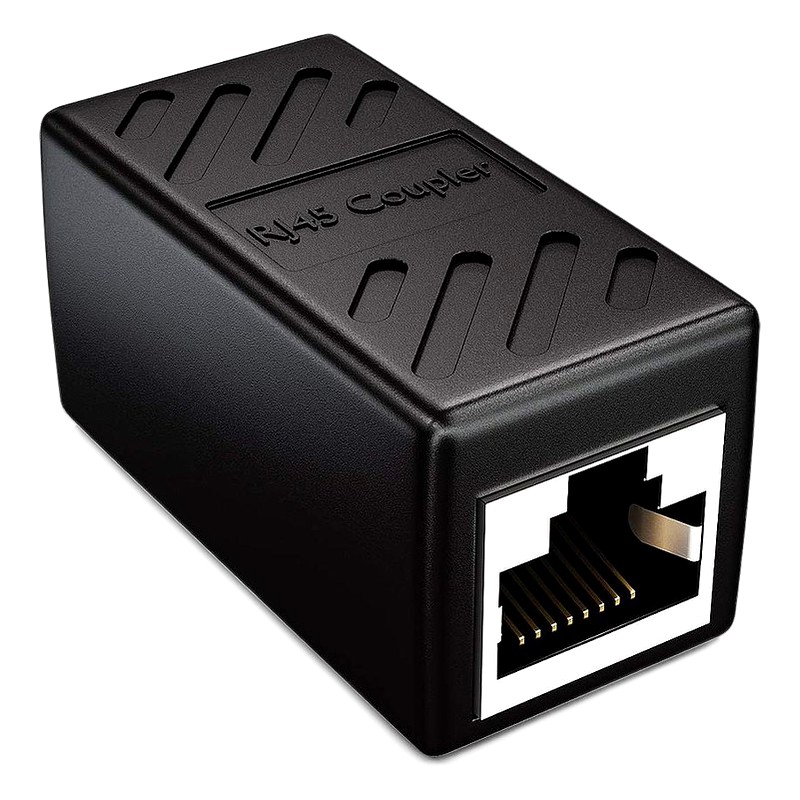 UNION/EMPALME1 RJ45 NEGRO CAT5