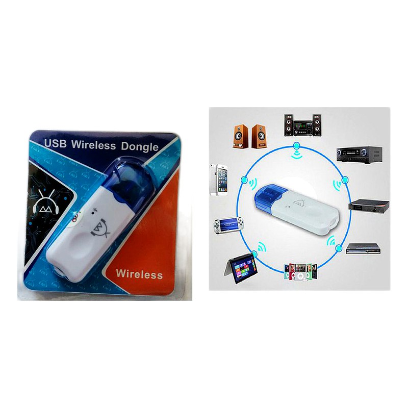 ADAPTADOR USB BLUETOOTH AUDIO P/PARLANTES DONG
