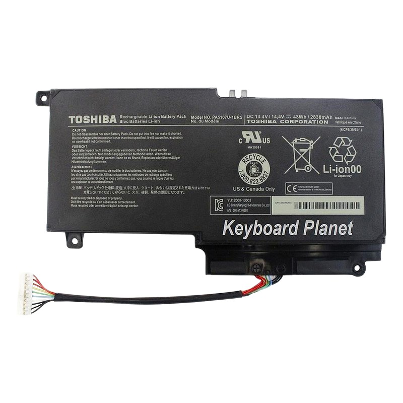 BATERIA LAPTOP MOD.5107 14.4V 43WH 06 CELDAS TOSHIBA