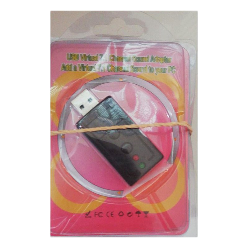 ADAPTADOR USB A SONIDO 7.1 C/VOLUMEN CHANNEL SOUND EXTERNO YM AREA 3