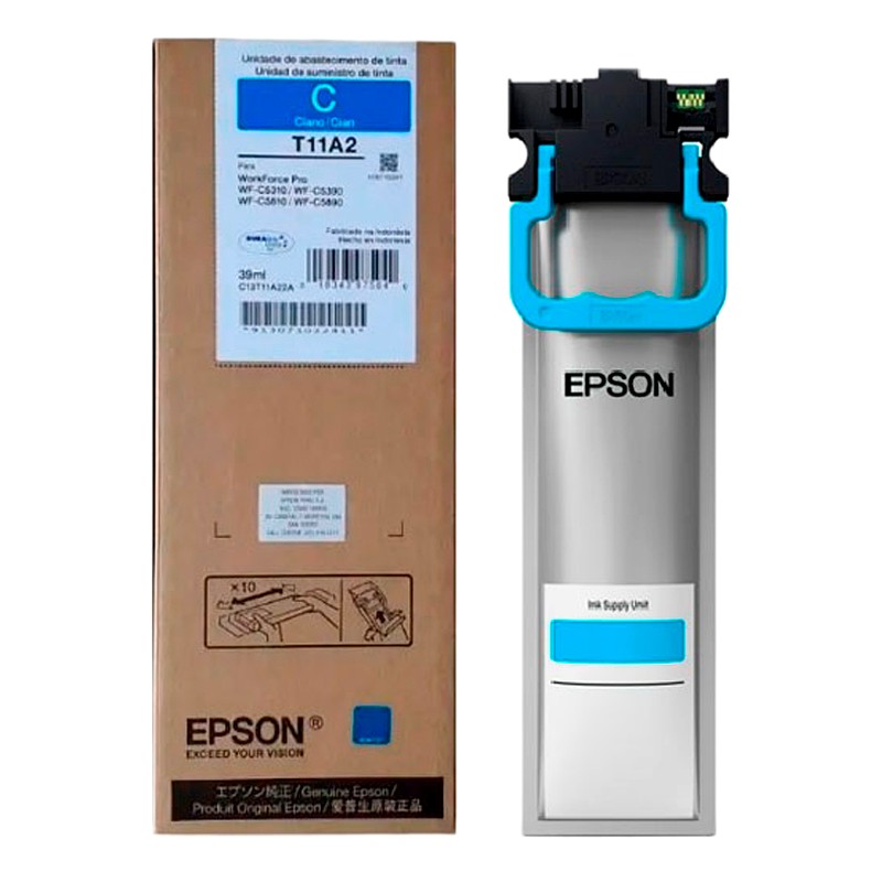 TINTA EPSON WF-C5810 CIAN ORIGINAL