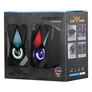 PARLANTE USB CORSAIR MIC S309 2.0 RGB LED 2.0 MICRONICS GAR: 30 DIAS