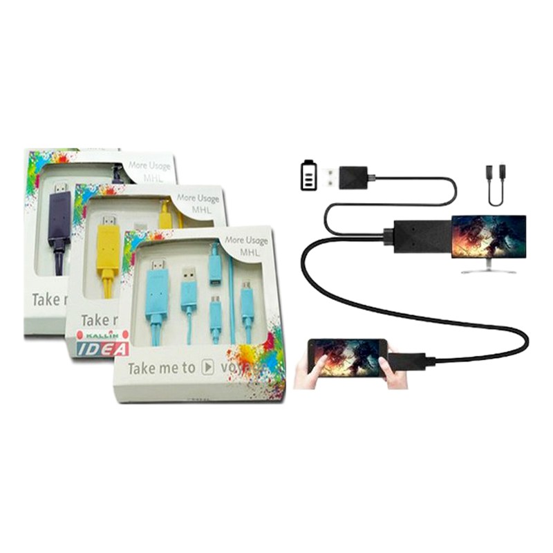 CABLE MHL USB A HDMIi HD TV 1080P CABLE ADAPTADOR PARA S4 S3 NOTE2 SAMSUNG GALAXY YM 30 DIAS AREA 6