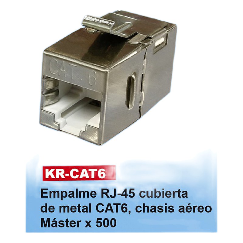 UNION/EMPALME1 RJ45 CAT6 METAL KR-CAT6