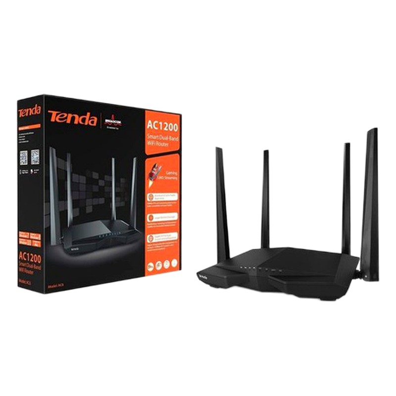 ROUTER AC6 DOBLE BANDA AC1200 ,1167 MBPS TENDA GAR:12MES