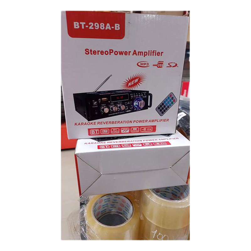 AMPLIFICADOR STEREO C/USB Y BLUETOOTH 300WT 12V