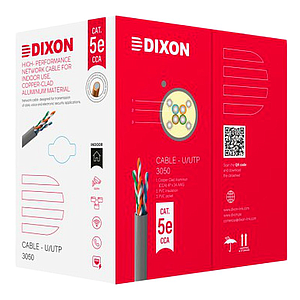 CABLE UTP DIXON CAT5e 4PX24AWG GRIS 305M