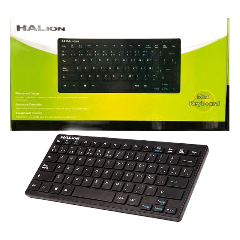 TECLADO MINI USB HA-K126 HALION.