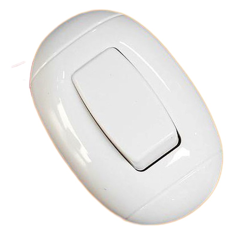 INTERRUPTOR SIMPLE OVAL 10AMP BLANCO P/ SOBRE OP-223-1WH