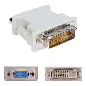 ADAPTADOR DVI MACHO A VGA HEMBRA 24+5 VGA-24+5