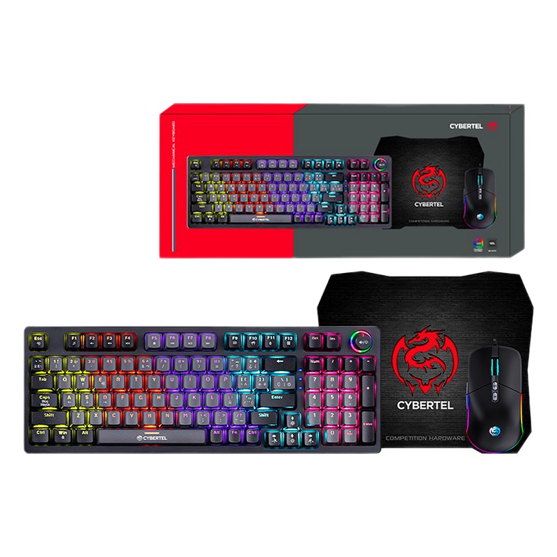 TECLADO + MOUSE GAMER STRIKER CBX GT1802B CYBERTEL 