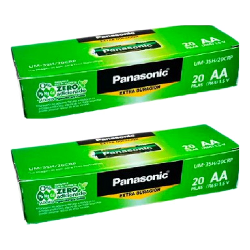 PILA AA 20 PILAS PANASONIC