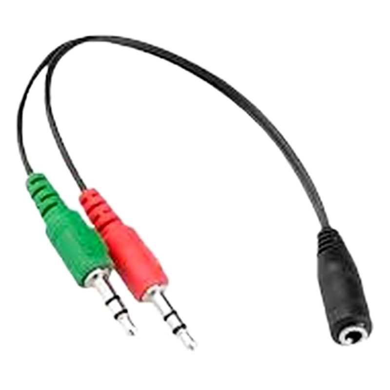 ADAPTADOR - 2 Plug 3.5mm STEREO A Jack 3.5mm.