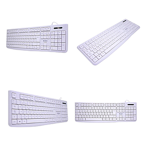 TECLADO USB TE4069 BLANCO TEROS GAR:03 MES