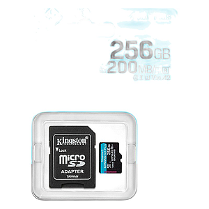 SD MICRO SDHC 256GB GO PLUS V30+ADP, 200MB/SEG KINGSTON GAR: NO APLICA