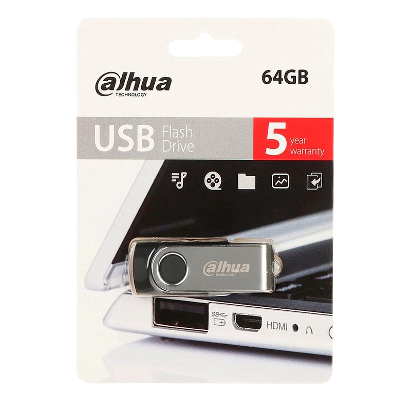 USB 64GB U116 2.0 DAHUA (DHI-USB-U116-20-64GB) GIRATORIO GAR: NO APLICA