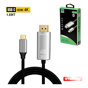 CABLE TIPOC A HDMI MACHO - MACHO 4K
