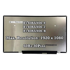 PANTALLA SLIM 14" FHD IPS 30PIN SIN GANCHO INVERTER GAR:03 MESES