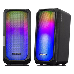 PARLANTE USB LUXOR MIC S305 PARLANTE 2.0 RGB 2.5" MICRONICS 7.39 8.72 NIU 