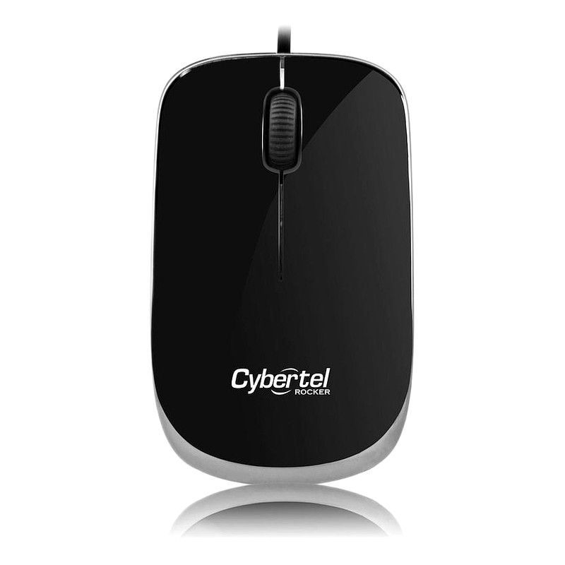 MOUSE USB UV ROCKER BLACK CYB M202W CYBERTEL