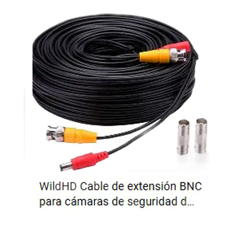 CABLE EXTENCION 10M CAMARA SEGURIDAD BNC-RCA