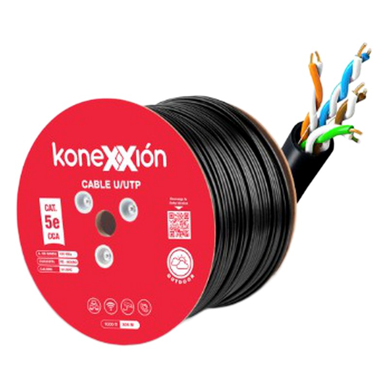 CABLE KONEXION CAT5 EXTERIOR NEGRO