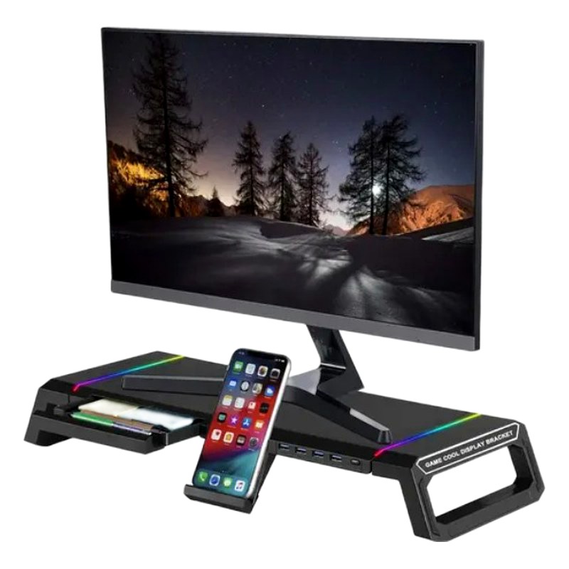 SOPORTE AB089 BASE PARA MONITOR RGB 4 USB 2.0  AIRBOOM