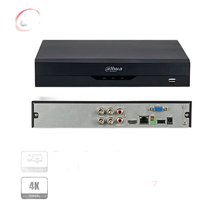 XVR DAHUA DH-XVR5104HS-5M-I3/T 4CH 5MP GAR: 12MES