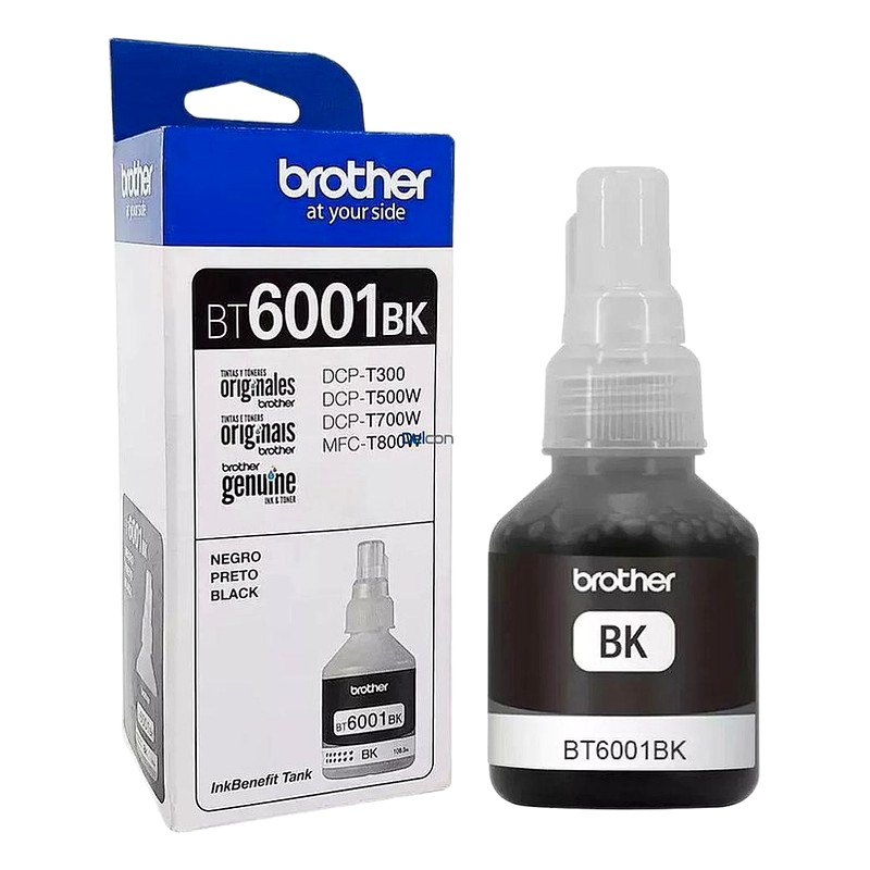 TINTA BROTHER BT6001BK BLACK DCP-T300W/500W/700W