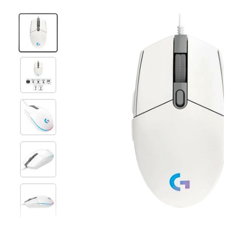 MOUSE LOGITECH G203 LIGHTSNC / USB /CELESTE