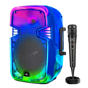PARLANTE PORTATIL BRISTOL FX 8" EV1001 LED BT FM MICRO SD EVERSOUND