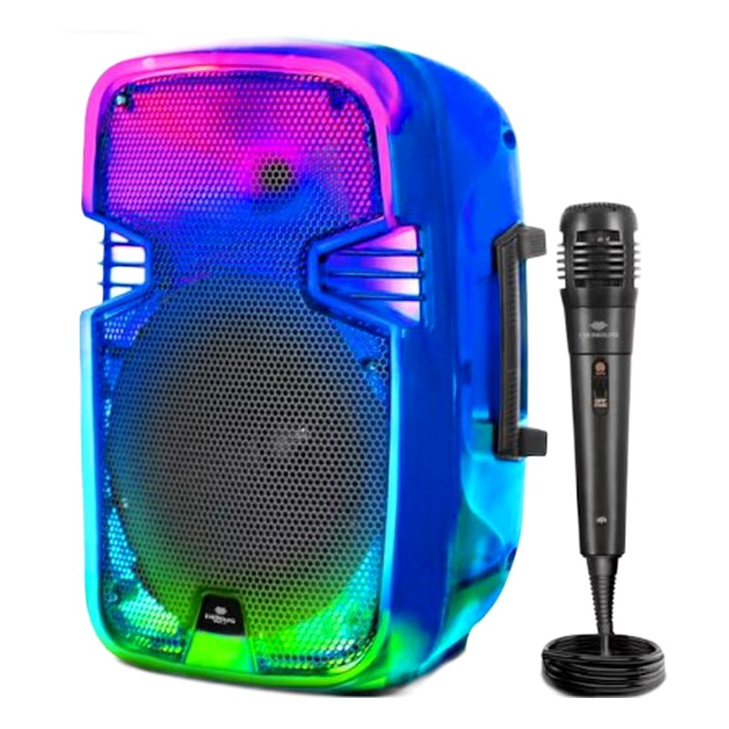 PARLANTE PORTATIL BRISTOL FX 8" EV1001 LED BT FM MICRO SD EVERSOUND