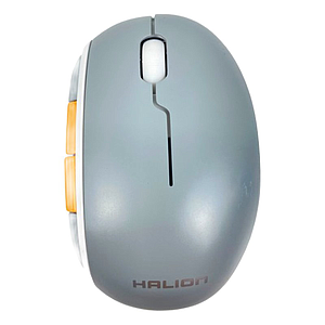 MOUSE RECARGABLE HA-M205D LEYTON DUAL (BT+2.4GB) GRIS 6B COLORES HALION